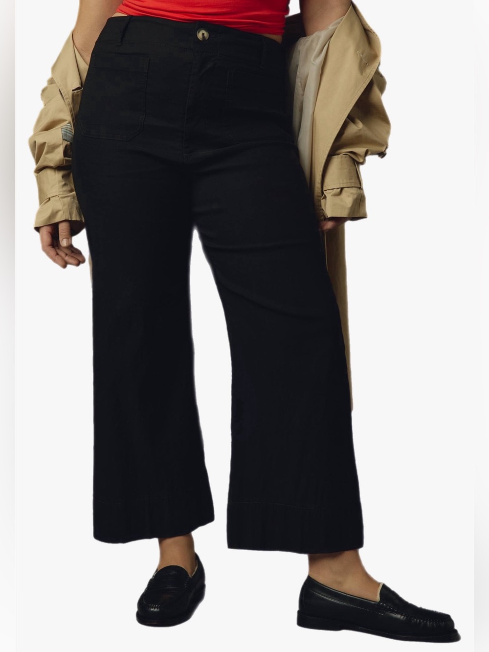 Anthropologie Maeve The Colette Crop Wide-Leg Pants Women’s Plus Size 20W
